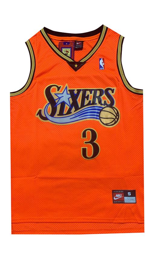 76ers Allen Iverson Red Retro Nike Jersey