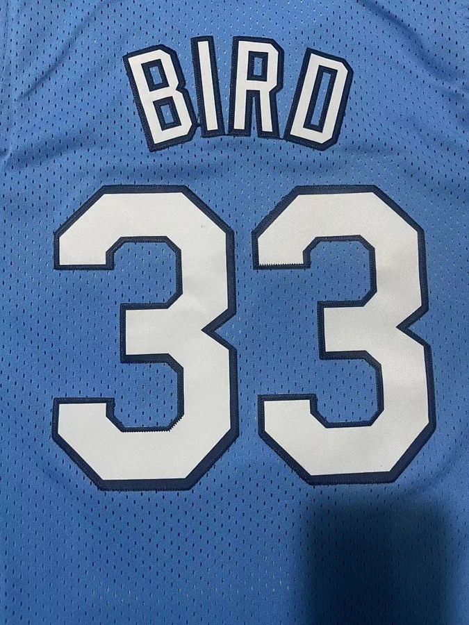 Celtics #33 Larry Bird Blue Jersey