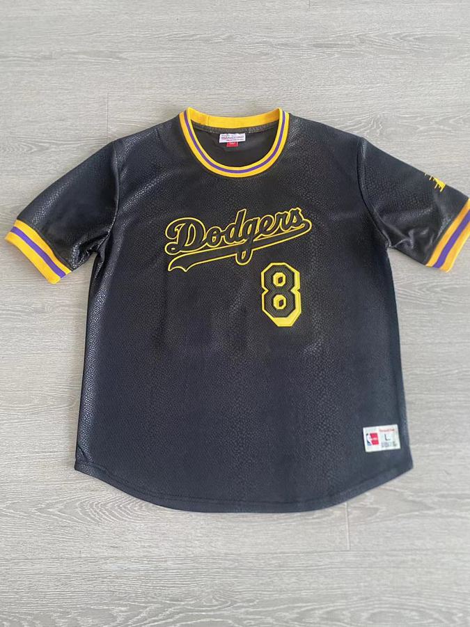 Dodgers Kobe Bryant Black Embroidered Jersey
