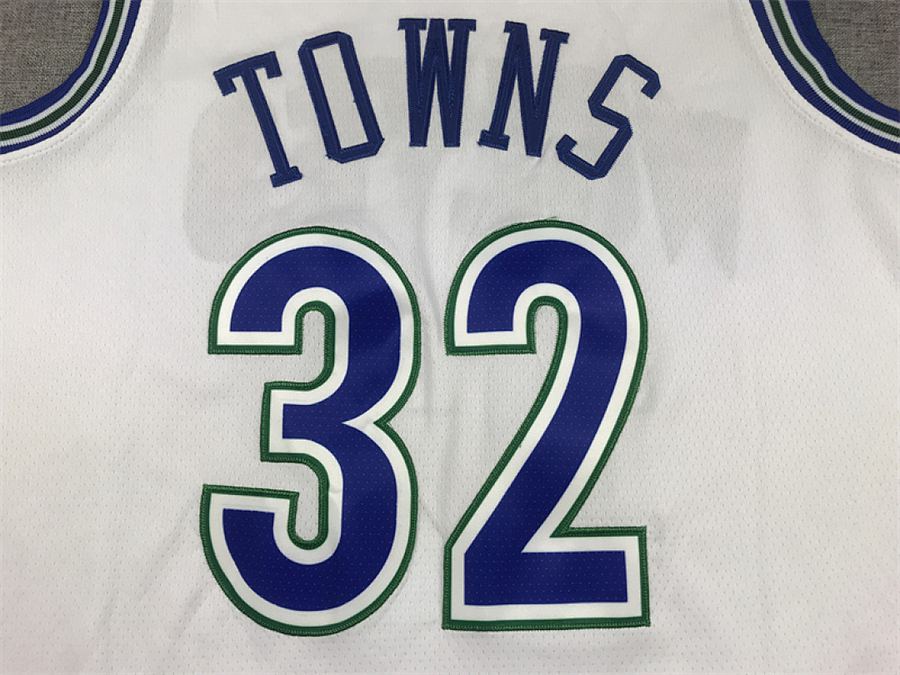 Timberwolves White Jersey