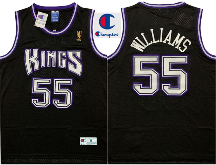 Kings #55 Black Retro Jersey