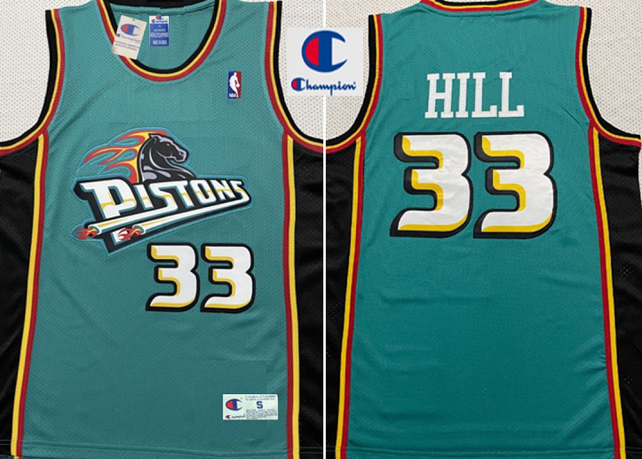 Pistons Green Retro Jersey