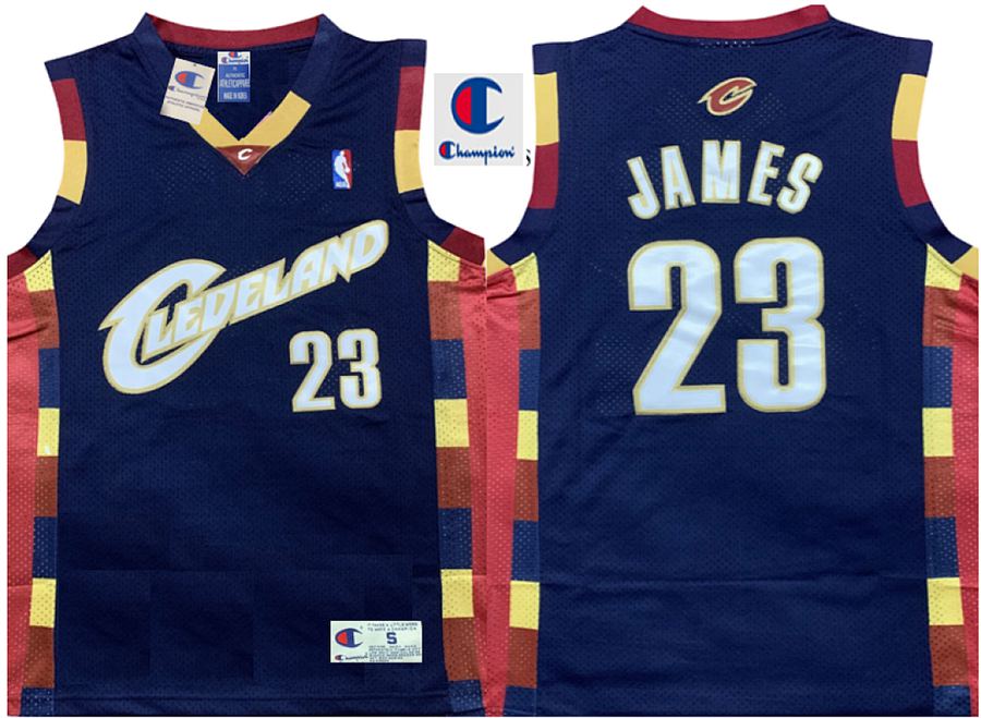 Cavaliers LeBron James Navy Blue Jersey