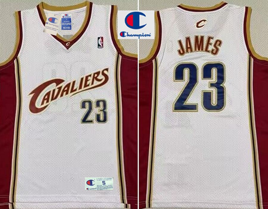 Cavaliers LeBron James White Jersey