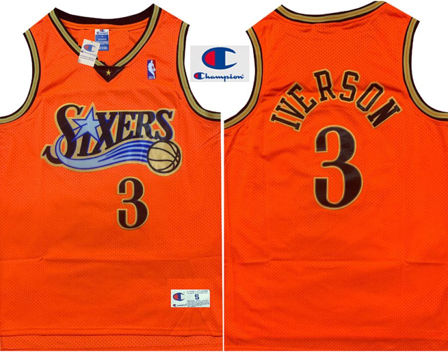 76ers Allen Iverson Red Retro Jersey