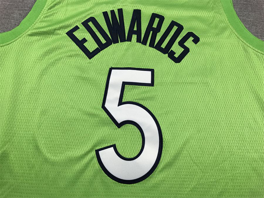 Timberwolves #5 Green Jersey