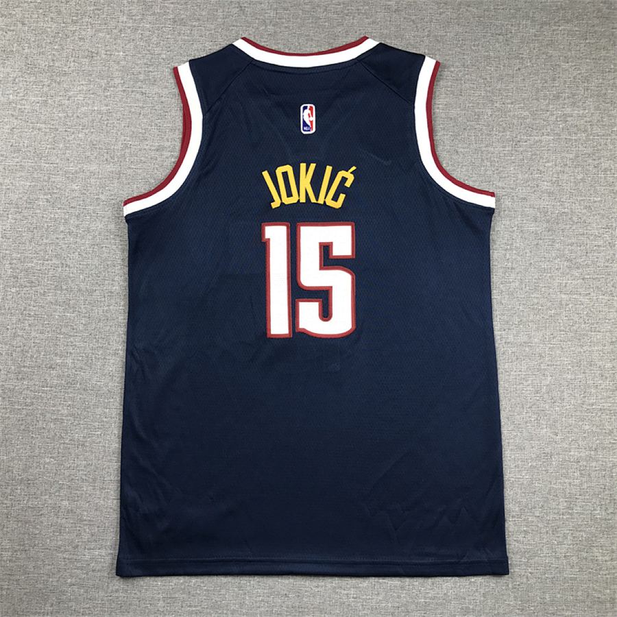 Nuggets #15 Navy Blue Kids Jersey
