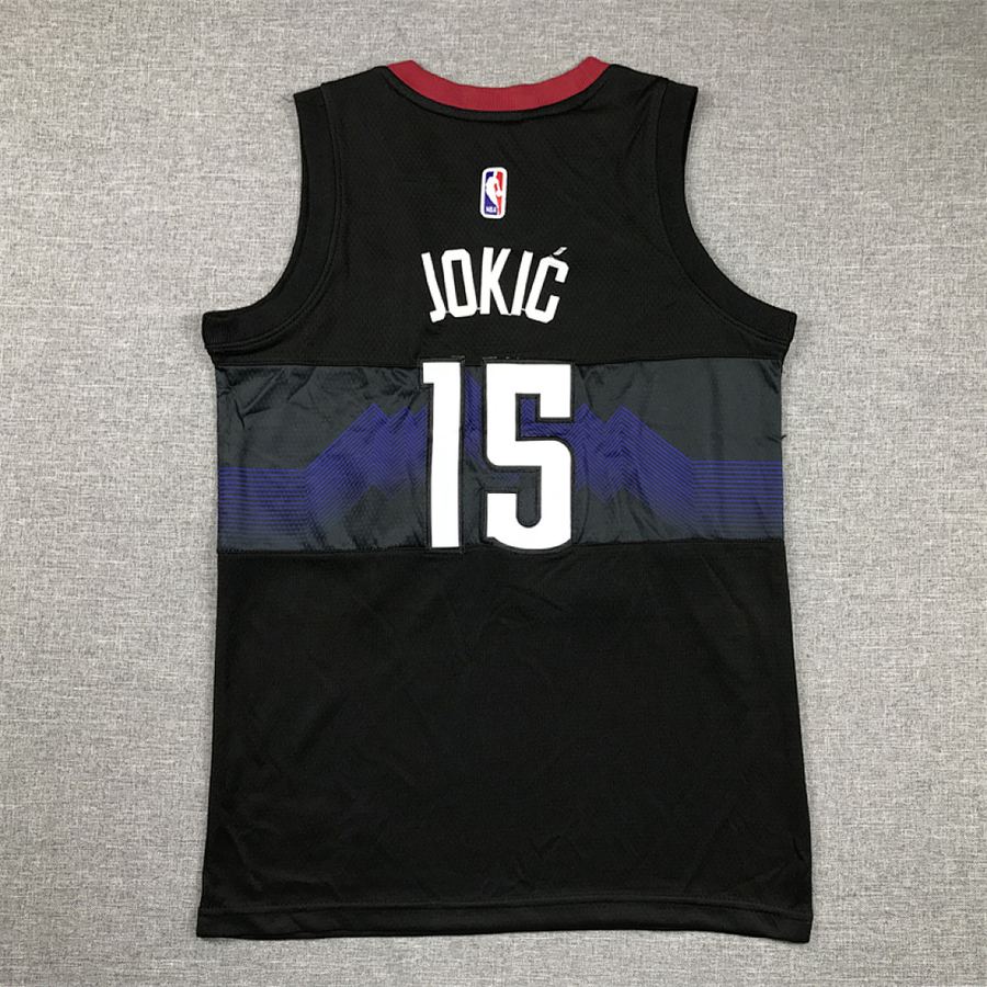 Nuggets #15 Black City Edition Kids Jersey