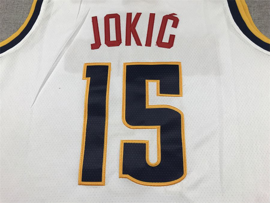 Nuggets #15 White Jersey