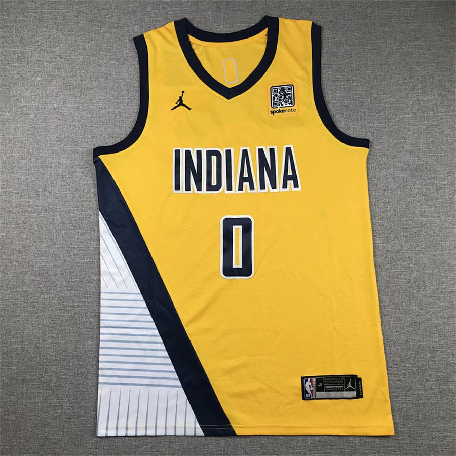 Pacers #0 Yellow Jersey