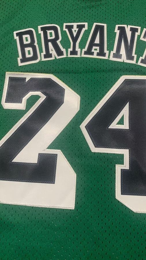 Lakers #24 Kobe Bryant Green Retro Jersey