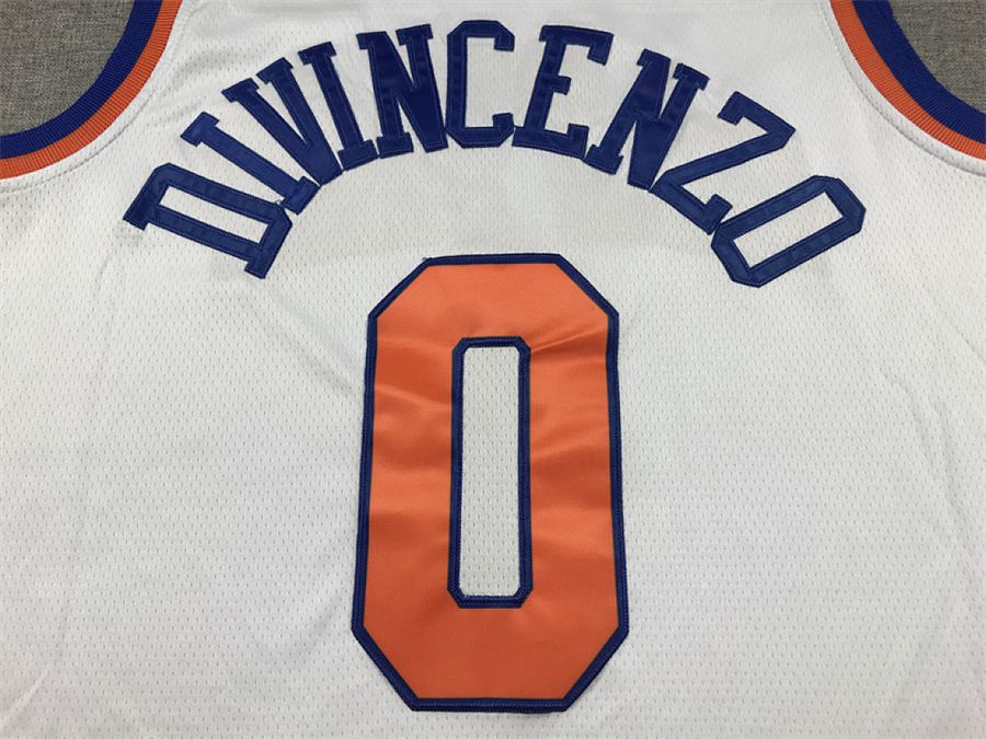 Knicks #0 White Jersey