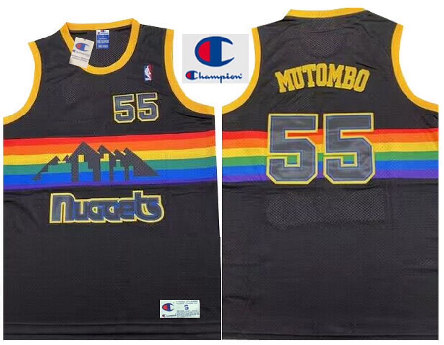 Nuggets #55 Black Retro Jersey