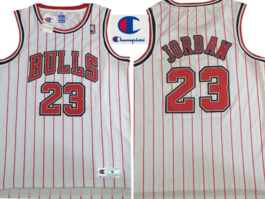 Bulls Michael Jordan White Retro Jersey