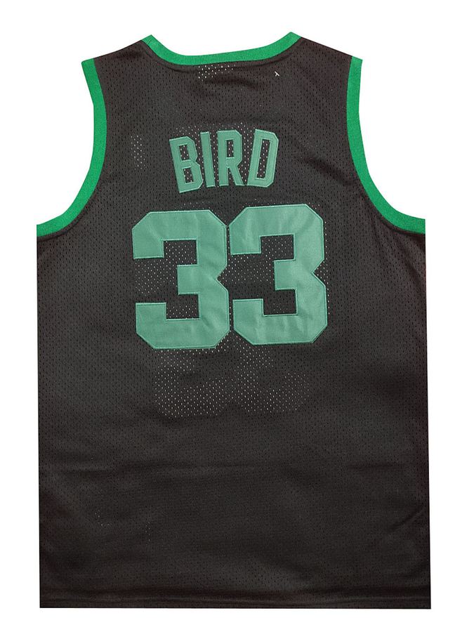 Celtics #33 Larry Bird Black Retro Jersey