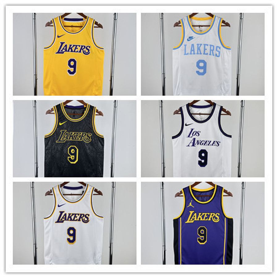 Lakers #9 Heat Pressed Jersey