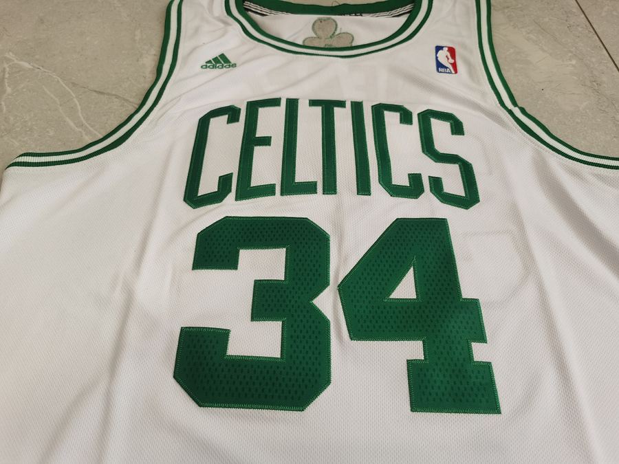 Celtics #34 Paul Pierce White Jersey