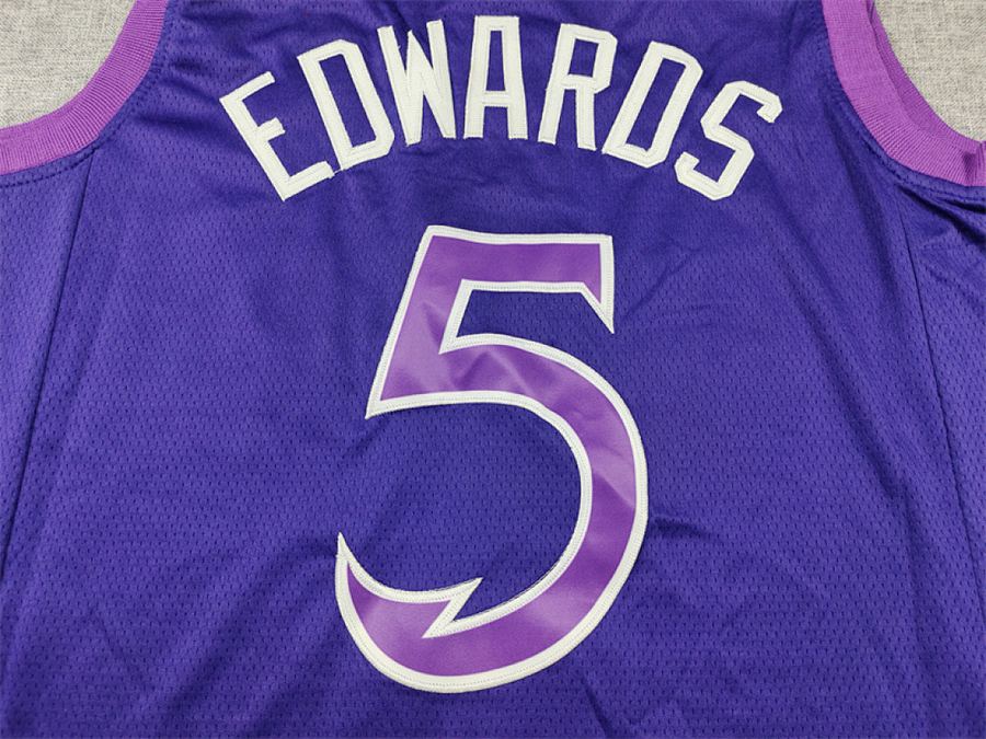 Timberwolves #5 Purple Jersey