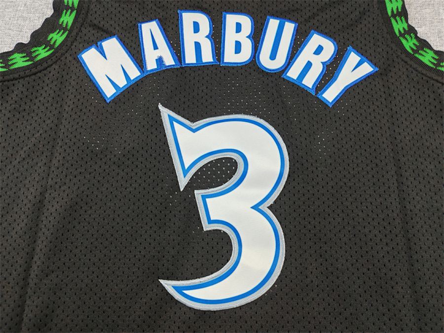 Timberwolves Black Retro Jersey