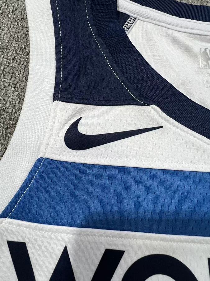 Timberwolves White Kids Jersey