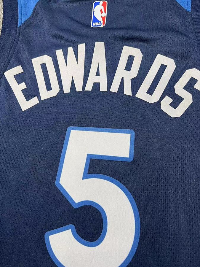 Timberwolves Navy Blue Kids Jersey