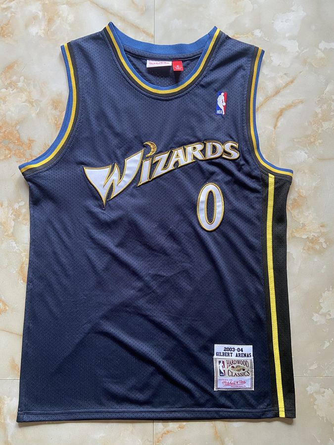 Wizards #0 Navy Blue Jersey