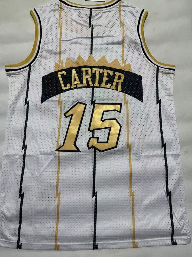 Raptors #15 White Jersey