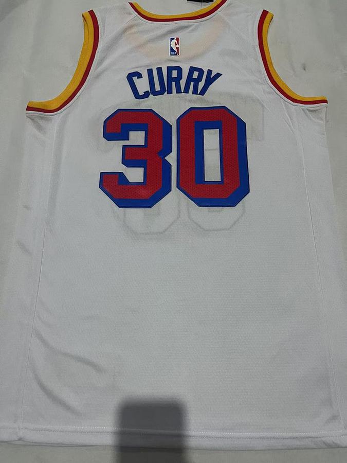 Warriors #30 Stephen Curry White Jersey