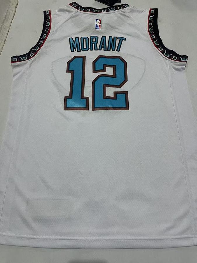 Grizzlies #12 White Jersey