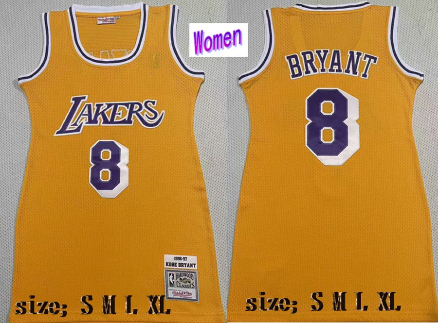Lakers Kobe Bryant Yellow Retro Jersey