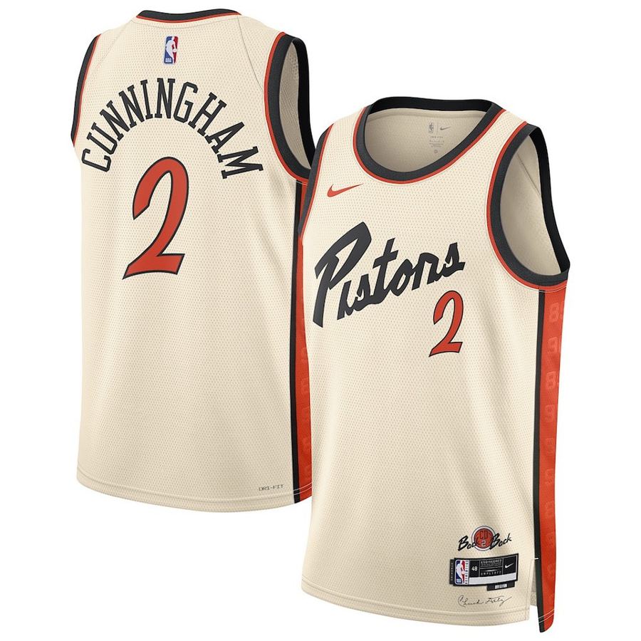 Pistons Cream City Edition Jersey
