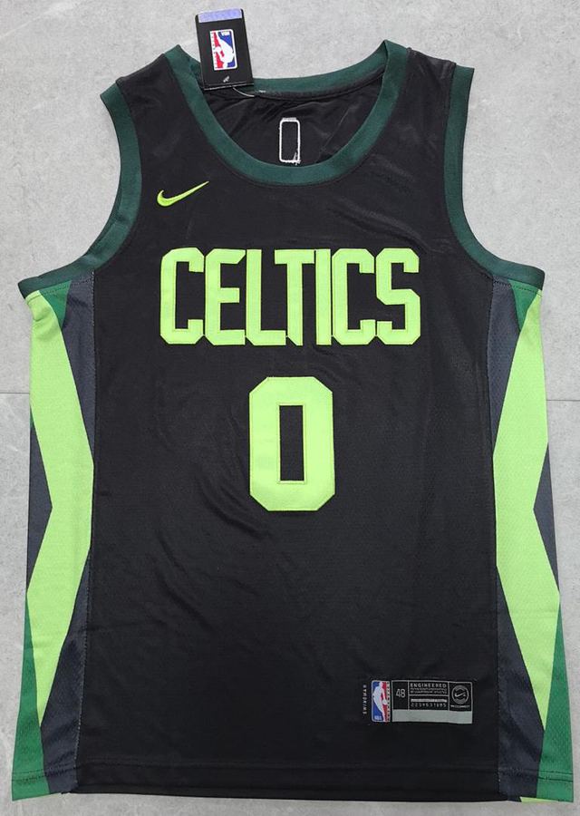 Celtics Jayson Tatum Black City Edition Jersey