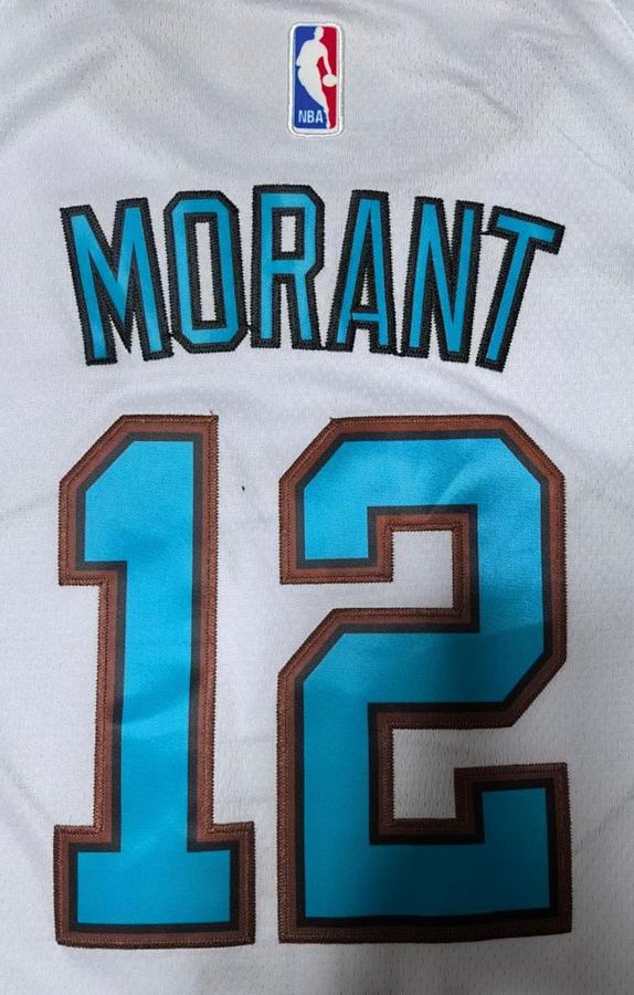 Grizzlies Ja Morant White City Edition Retro Jersey