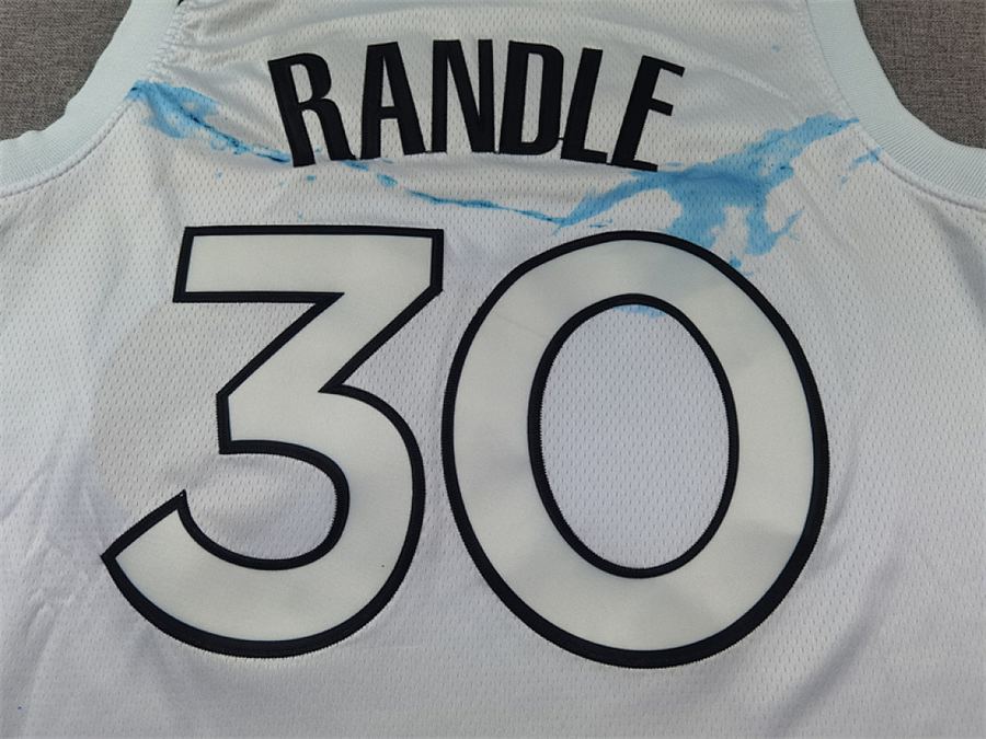 Timberwolves #30 White City Edition Jersey