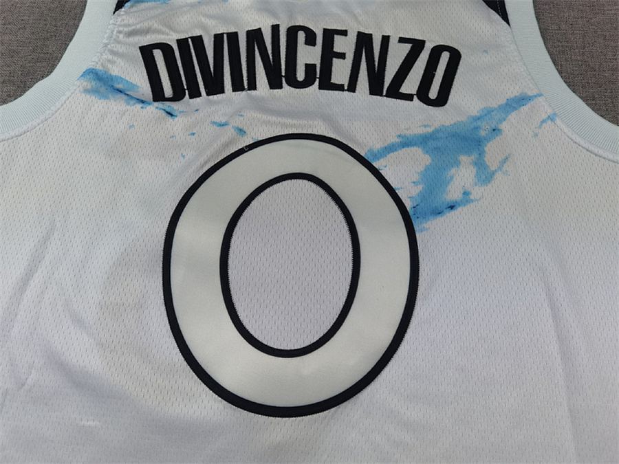 Timberwolves #0 White City Edition Jersey
