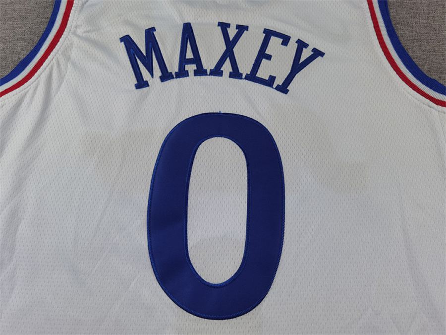 76ers #0 White City Edition Jersey