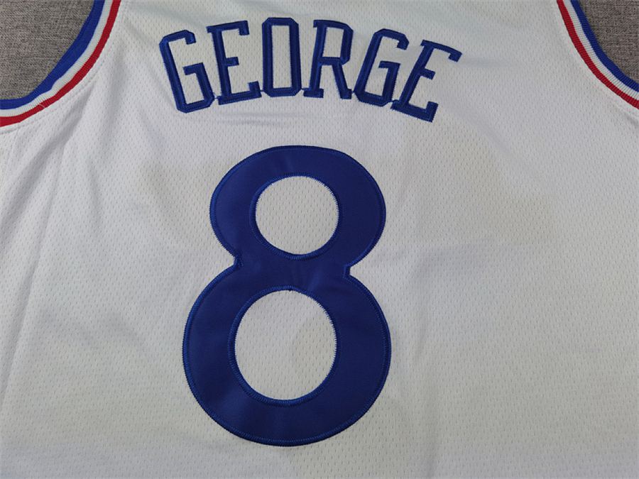 76ers #8 White City Edition Jersey