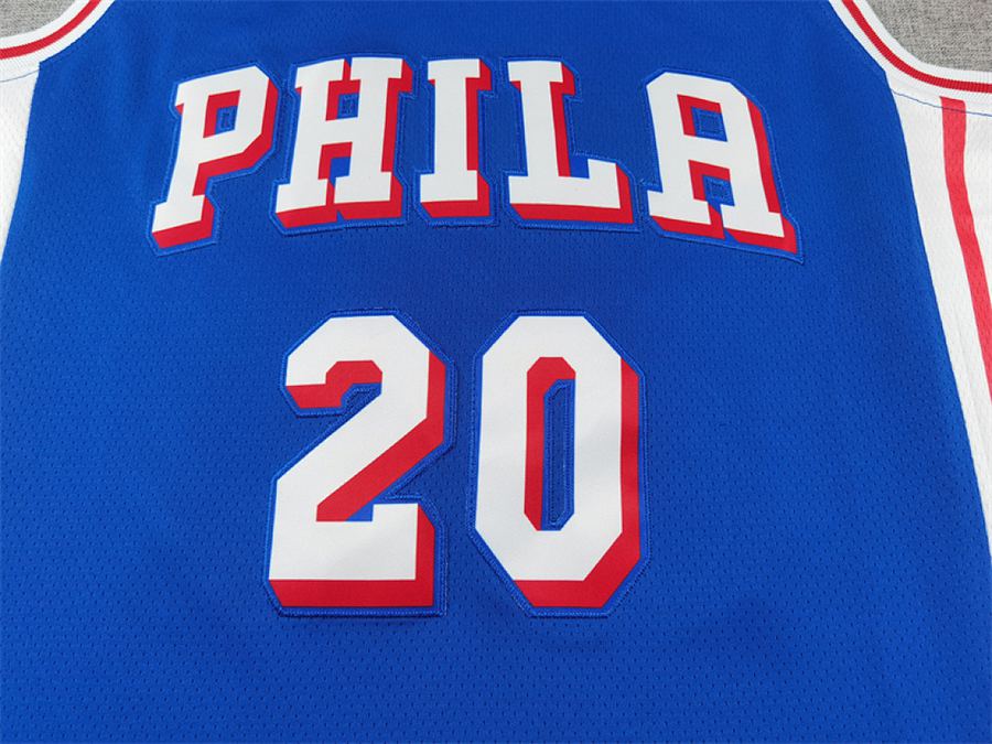 76ers #20 Blue Jersey