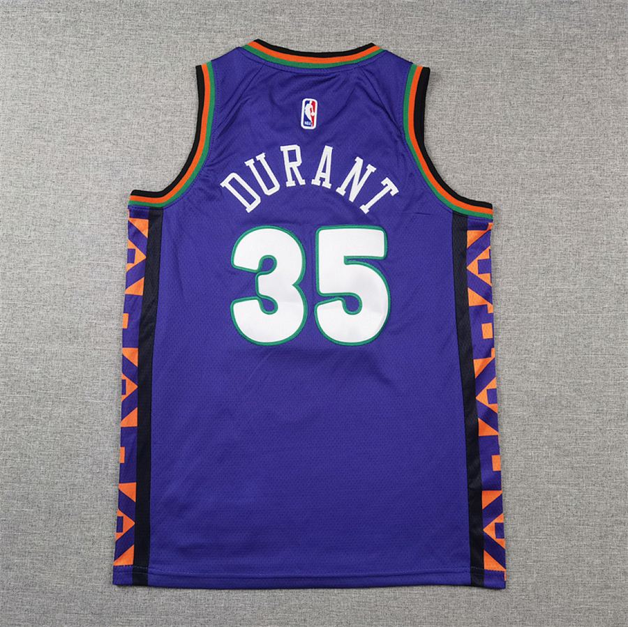 Suns #35 Purple City Edition Kids Jersey