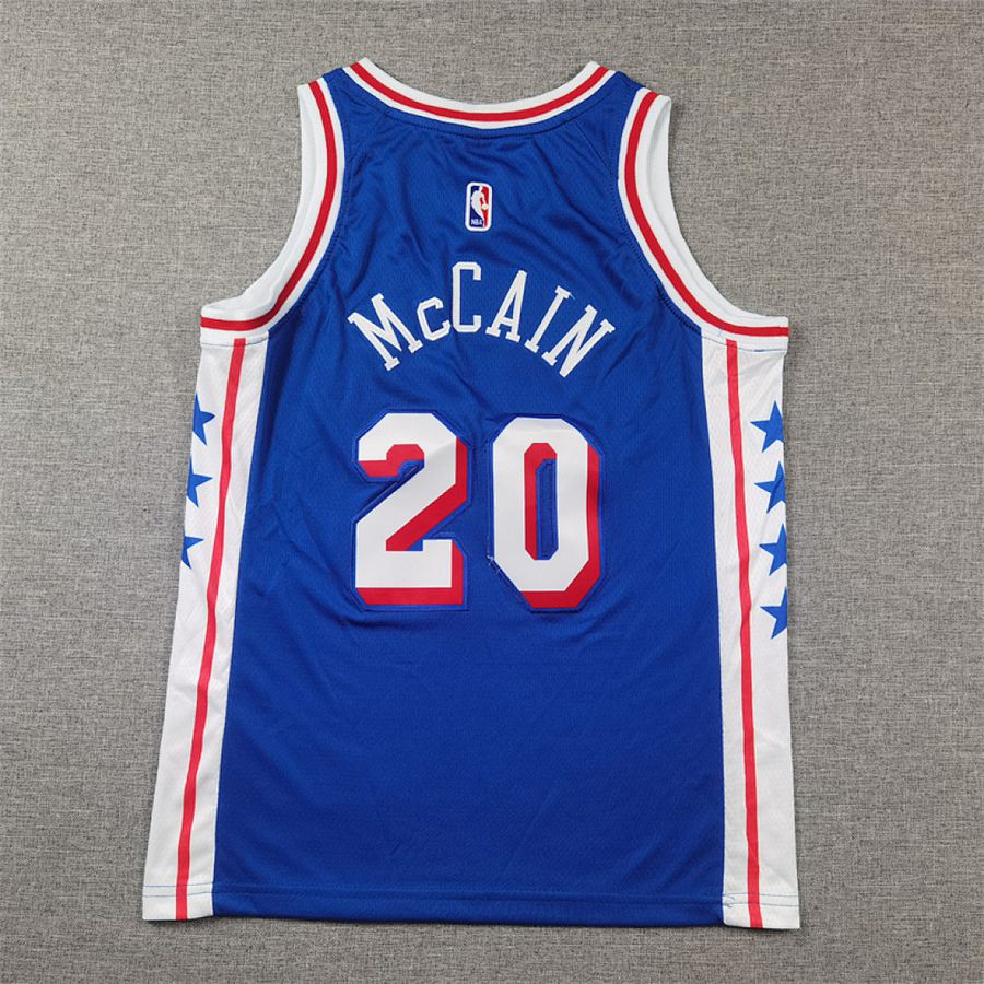 76ers #20 Blue Kids Jersey