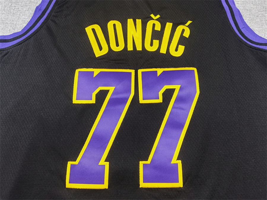 Lakers #77 Black City Edition Jersey