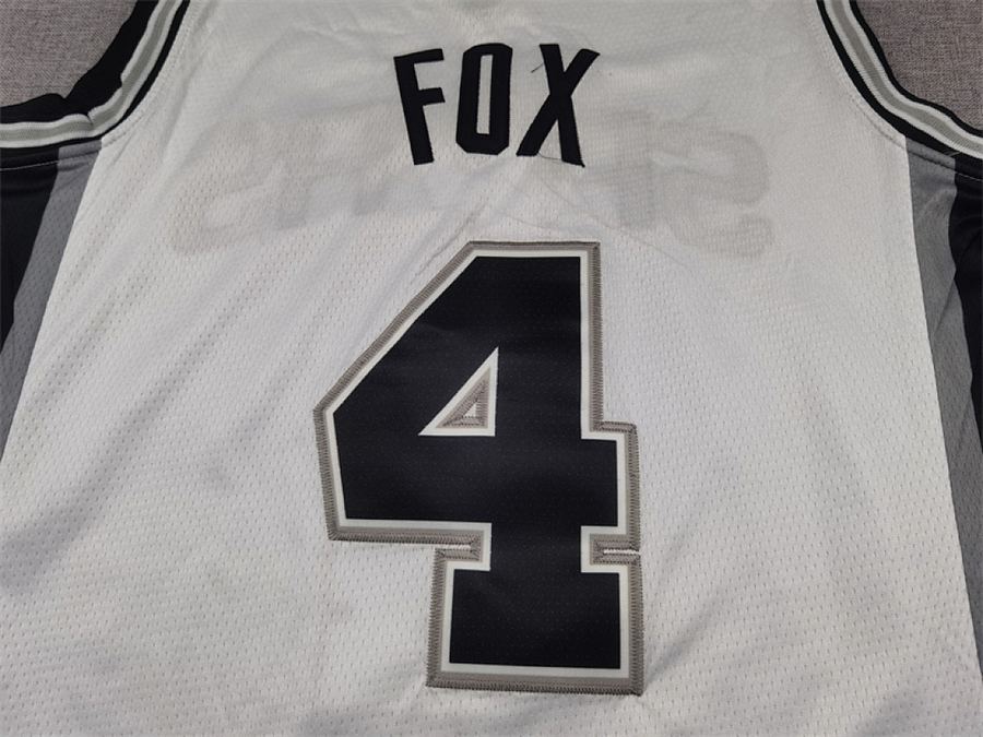 Spurs #4 White Jersey