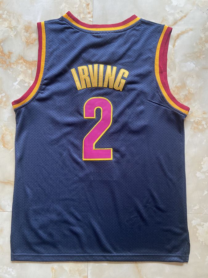 Cavaliers #2 Kyrie Irving Blue Retro Jersey