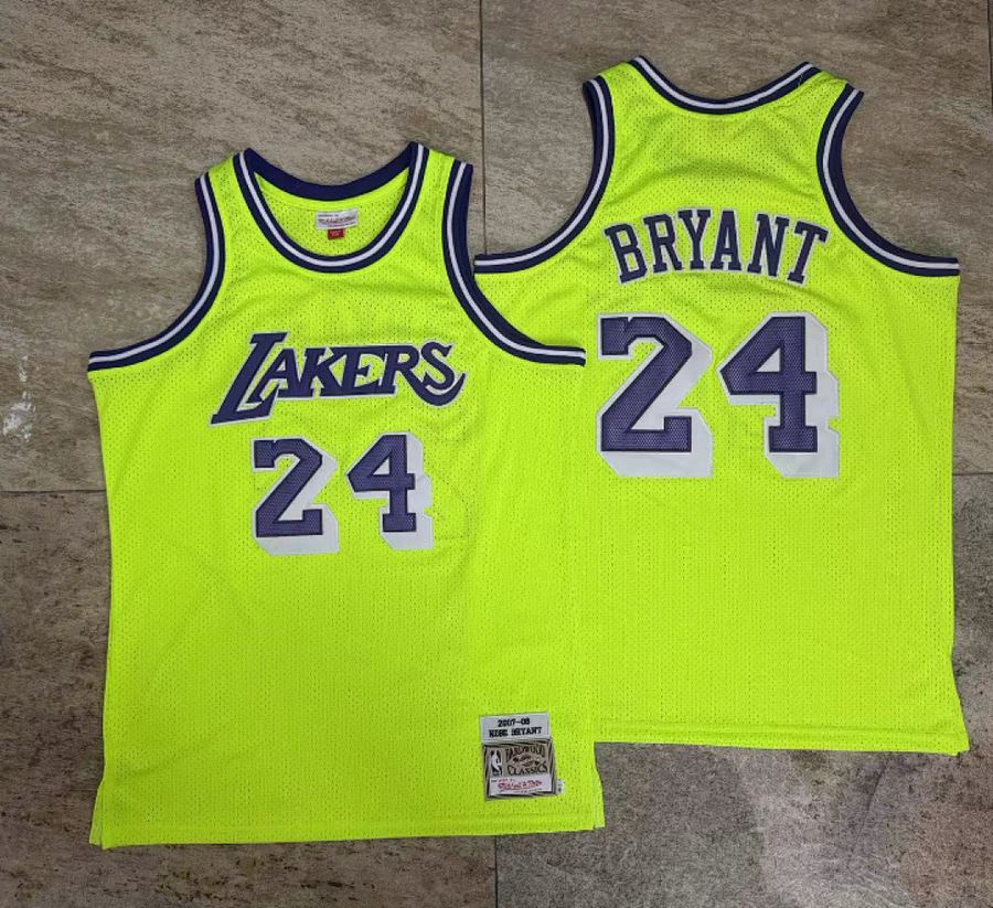 Lakers #24 Kobe Bryant Retro Embroidered Jersey