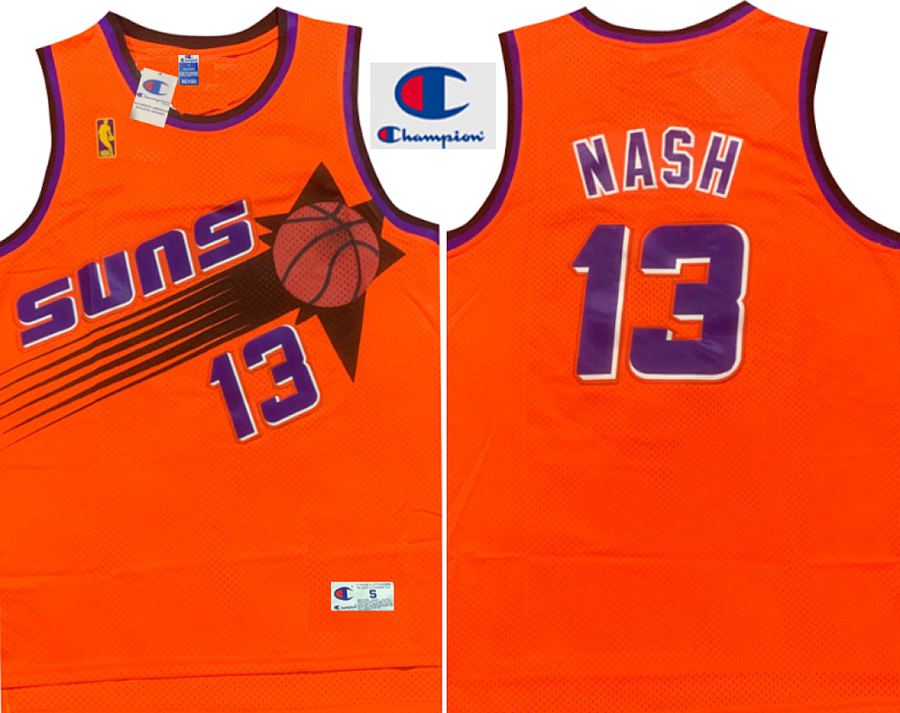 Suns #13 Steve Nash Red Retro Jersey