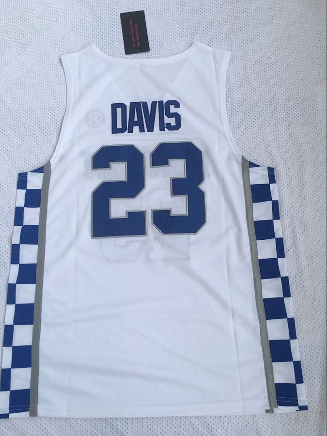 Kentucky Wildcats #23 White Embroidered Jersey