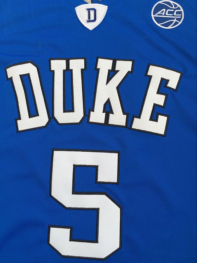 Duke Blue Devils #5 RJ Barrett Blue Embroidered Jersey