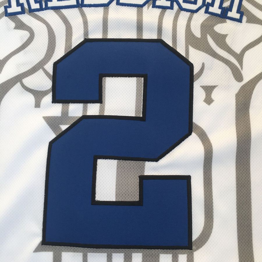 Duke Blue Devils #2 White Embroidered Jersey