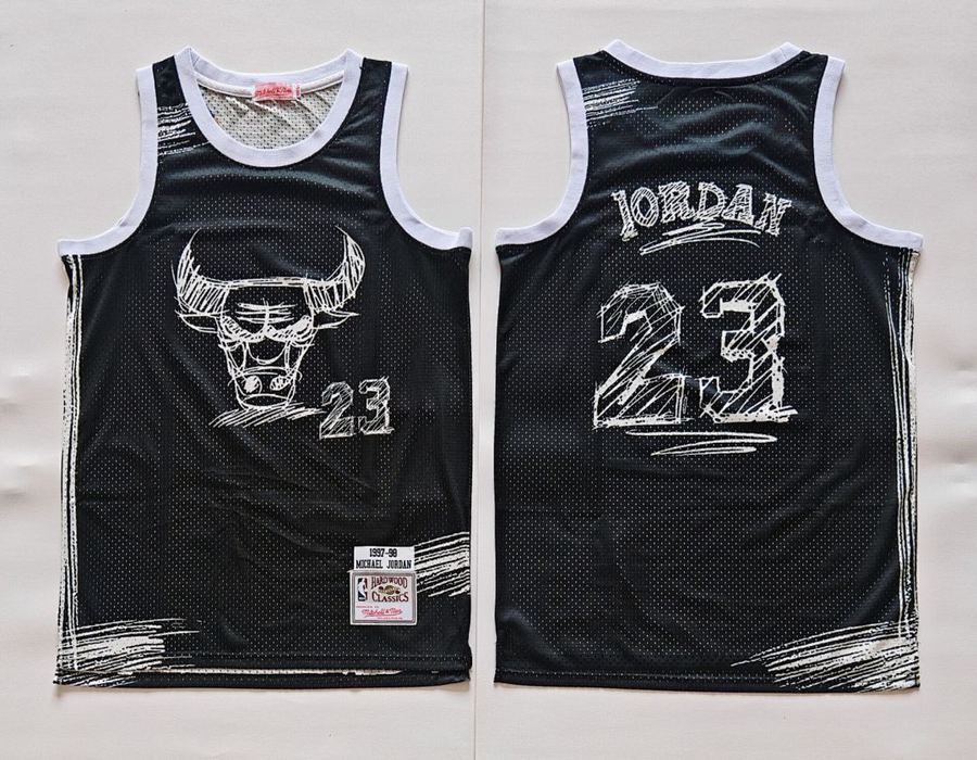 Bulls #23 Black Jersey