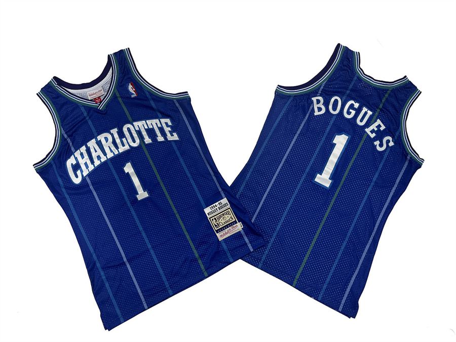Hornets #1 Donovan Mitchell Purple Retro Jersey